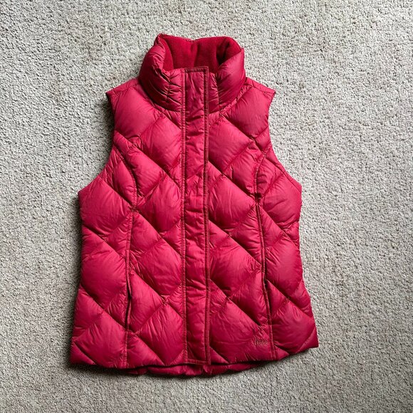 Eddie Bauer Vest Womens Petite XS Premium Goose Down EB700 Full Zip Mock Neck - Picture 1 of 13